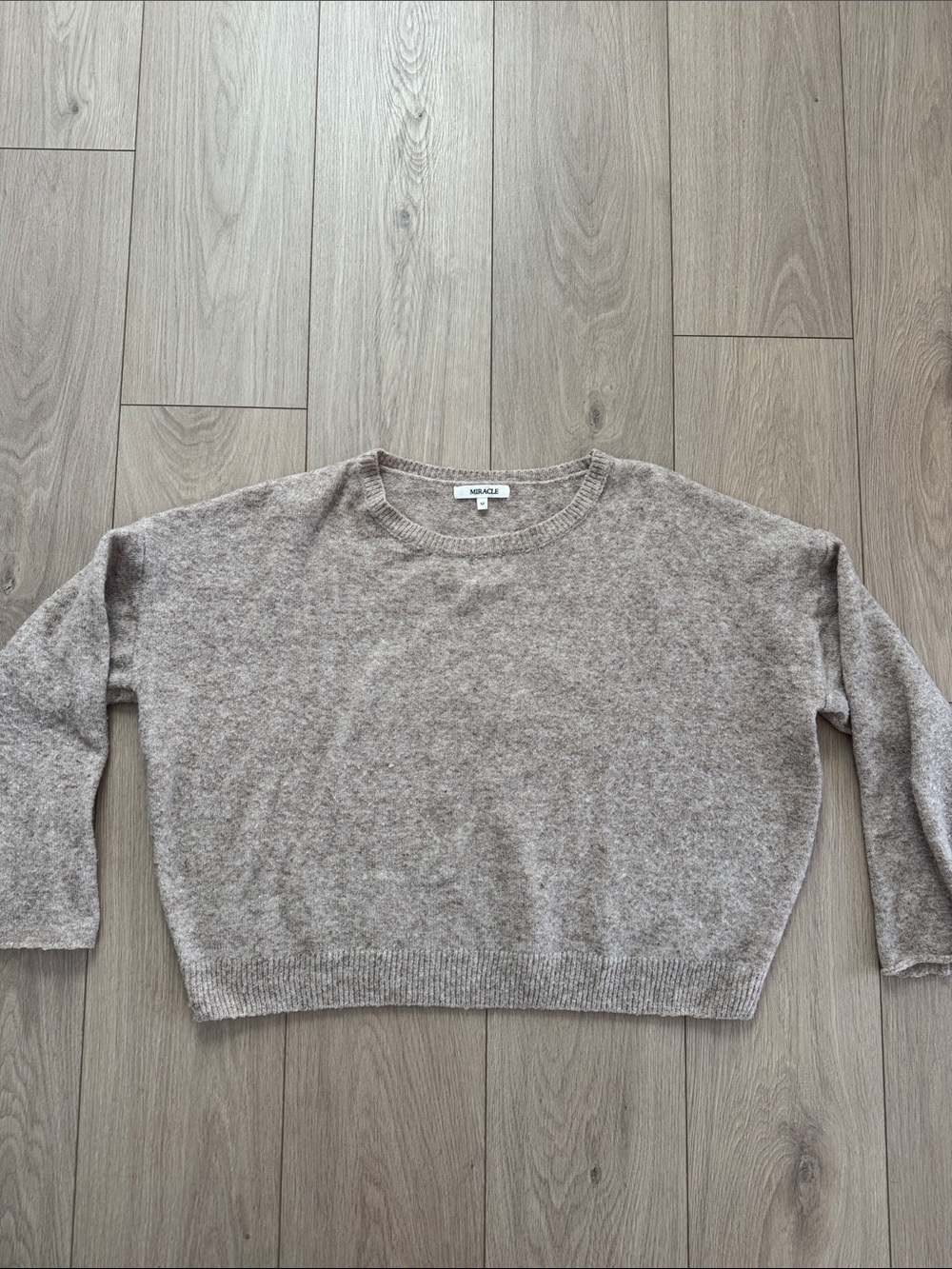 Miracle Women's Crewneck Sweater in Taupe